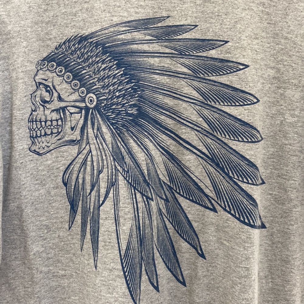 Vans Gray and Blue Graphic Tee